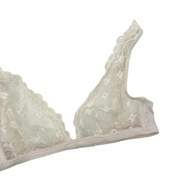 Initimissimi white lace triangle bralette - Picture 1 of 5